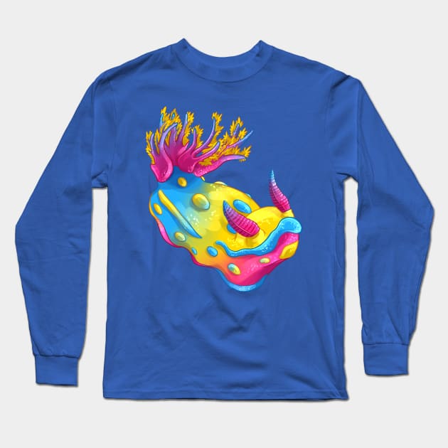 Pansexual Nudibranch Long Sleeve T-Shirt by candychameleon